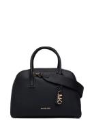 Michael Kors Md Zip Satchel Svart