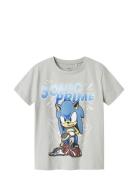 Name It Nkmaron Sonic Nreg Ss Top Box Sky Grå