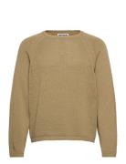 Weekday Relaxed Raglan-Sleeved Knitted Sweater Khaki Green