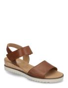 Gabor Wedge Sandal Brun
