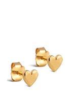 Enamel Copenhagen Heart Studs Guld