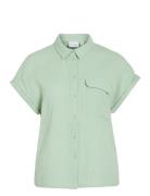Vila Vilania S/S Shirt Grön
