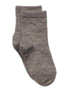 Mp Denmark Wool Rib Socks Grå