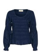 Cream Crhenva Ls Blouse Marinblå