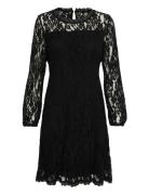 Cream Crkit Lace Ls Dress - Zally Fit Svart
