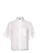 Tommy Hilfiger Ess Linen Relaxed S/S Shirt Vit