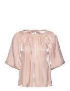 Dante6 Dante6-Simo Shimmer Back Detail Top Rosa