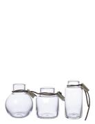 ERNST Glassvases 3-P Silver