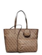 GUESS Power Play Large Tech Tote Beige
