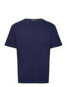 Polo Ralph Lauren Cotton Linen Jersey-Ssl-Tsh Marinblå