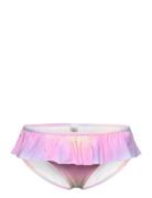 Lindex Bikini Brief Flounce Aop Rosa
