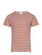 The New Tnmoore S_S Collar Rib Tee Röd