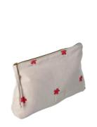 Juna Daisy Nola Makeup Bag 23X5X15 Cm Sand/Red Beige