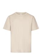 Lindex T Shirt Regular Solid Kräm