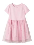 Name It Nmfhamina Ss Slim Dress Pb Rosa