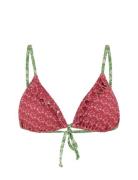 Becksöndergaard Bloflora Bella Frill Bikini Top Röd