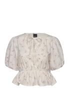Gina Tricot Peplum Top Kräm