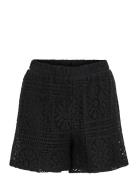 Vila Vimerinda Crochet Hw Shorts Svart