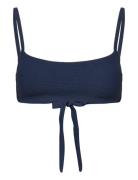 Lexington Clothing Textured Bikini Top Marinblå
