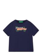 United Colors Of Benetton T-Shirt Marinblå