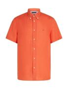 Tommy Hilfiger Pigment Dyed Linen Rf Shirt S/S Orange