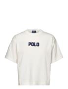 Polo Ralph Lauren Logo Cotton Jersey Crewneck Tee Vit