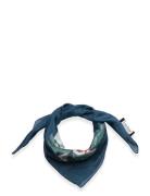 Lauren Ralph Lauren Landscape-Print Square Scarf Blå