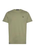 Fred Perry Crew Neck T-Shirt Khaki Green
