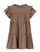 Fliink Blooming Ss Dress Brun
