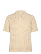 Levi's® Lavender Pointelle Polo Oatmea Beige