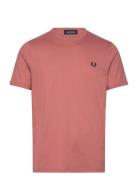 Fred Perry Ringer T-Shirt Korall