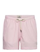 Morris Morris Seersucker Bathing Trunks Rosa