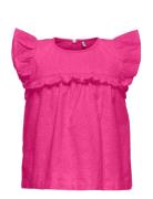 Kids Only Kmgmargot Life S/L Embroidery Top Wvn Rosa