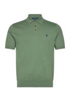 Polo Ralph Lauren Cotton Polo-Collar Sweater Grön