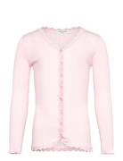 Rosemunde Kids Rkbalta Ls Regular Lace Cardigan Rosa