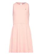 Tommy Hilfiger Linen Jersey Dress Slvls Rosa