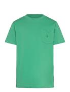 Ralph Lauren Kids Cotton Jersey Pocket Tee Grön