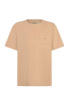 Ralph Lauren Kids Cotton Jersey Pocket Tee Beige