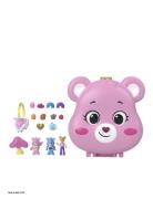 Polly Pocket X Care Bears Dolls & Playset With Toy Car And Themed Acce...