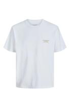 Jack & J S Jorhydra Photo Tee Ss Crew Neck Vit