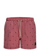Jack & J S Jpstmaui Jjswim Mini Stripe Akm Sn Röd