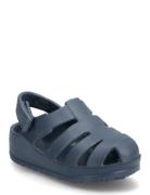 Mango Flip-Flops With Velcro Straps Marinblå