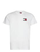 Tommy Jeans Tjm Slim Essential Flag Tee Ext Vit