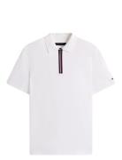 Tommy Hilfiger Interlock Zip Reg Polo Vit