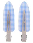 SUI AVA Checkered Clips // 2 Pcs Blå