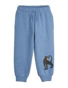 Mini Rodini Panther Sp Melange Sweatpants Blå