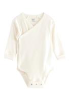 Lindex Body Wrap Rib Solid Vit