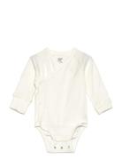 Lindex Omslagsbody I Pointelle Vit