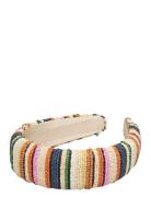 Becksöndergaard Stripes Wide Beaded Hairbrace Multi/patterned