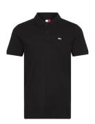 Tommy Jeans Tjm Slim Placket Polo Ext Svart